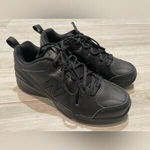 New Balance MX608V5 Slip Resistant Training Black Sneaker - Mens 8, Womens 9.5